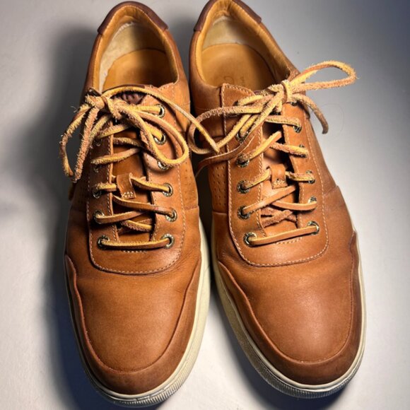Sperry Mens Gold Cup Sneaker 11M Sport Casual Brown Tan Lace Up Shoes - Picture 1 of 10
